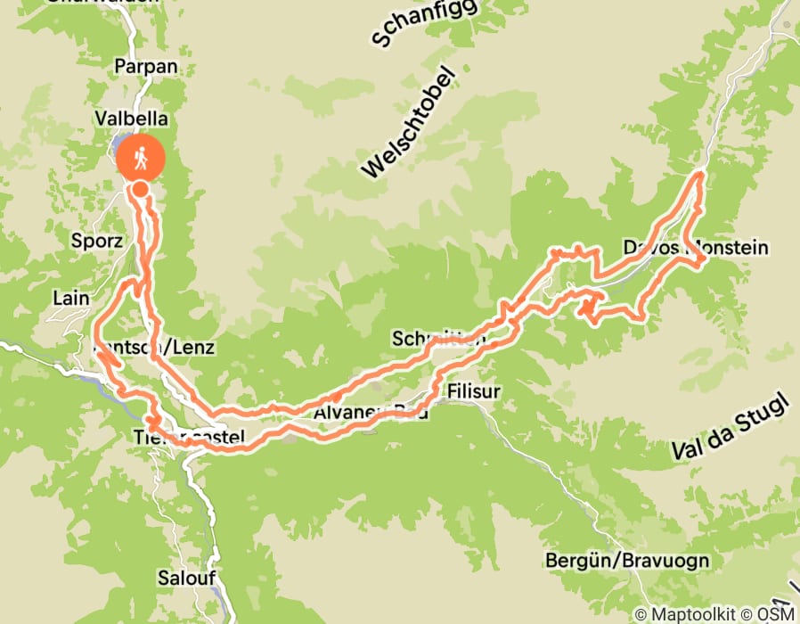 Karte der Tour