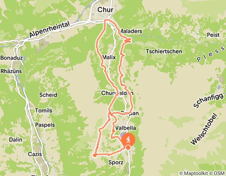 Karte der Tour