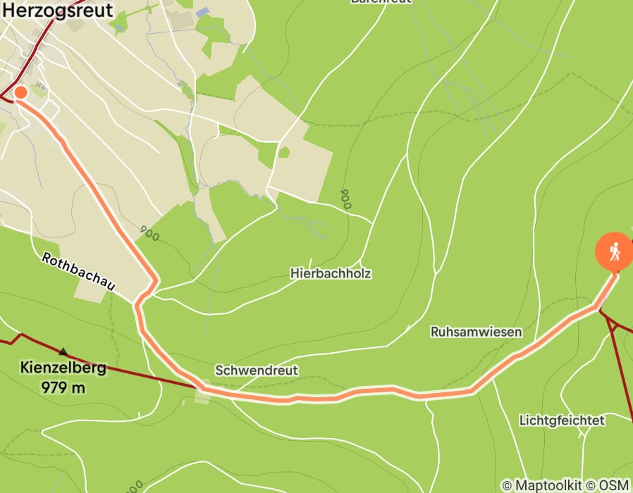 Karte der Tour