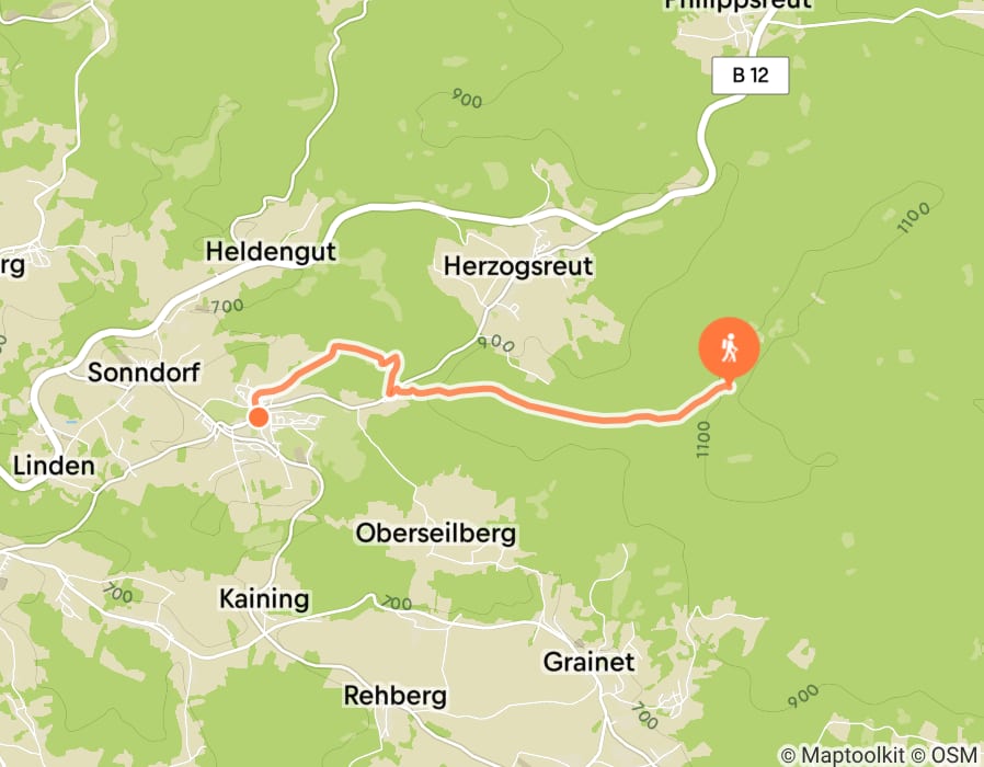 Karte der Tour