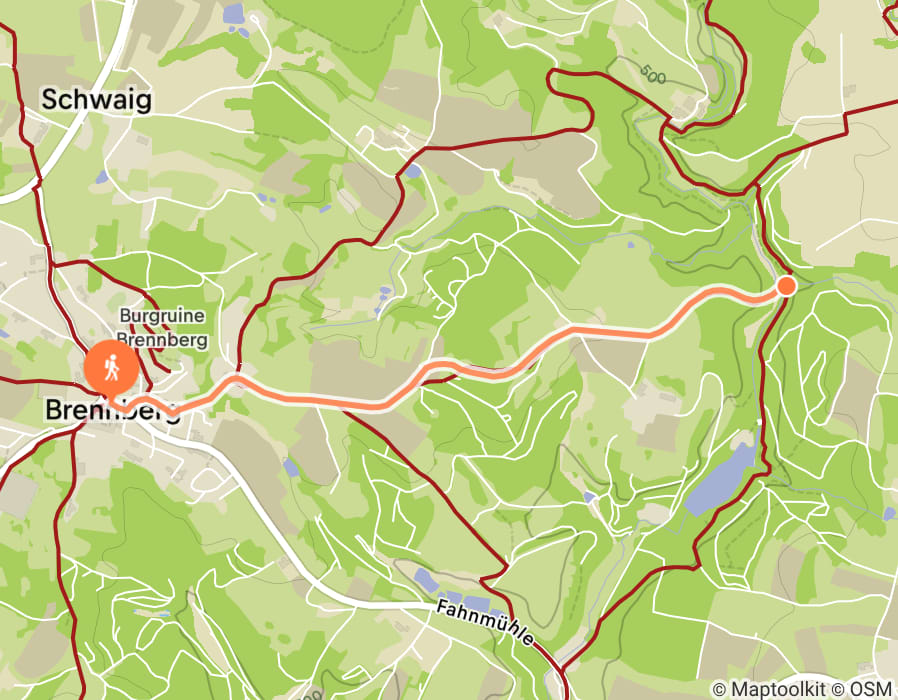 Karte der Tour