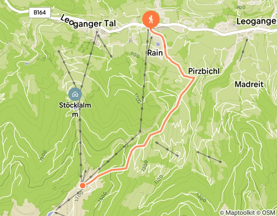 Karte der Tour