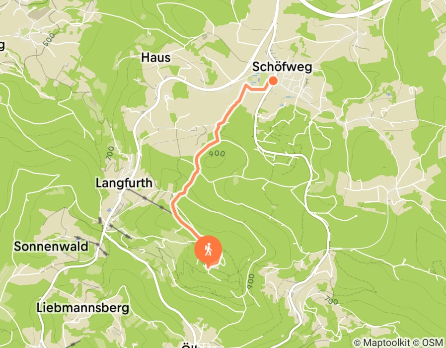 Karte der Tour