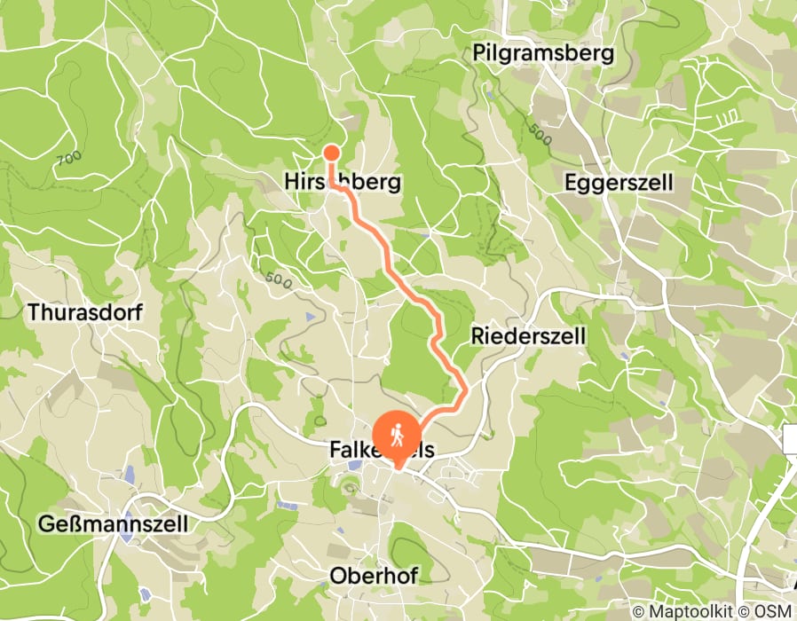 Karte der Tour