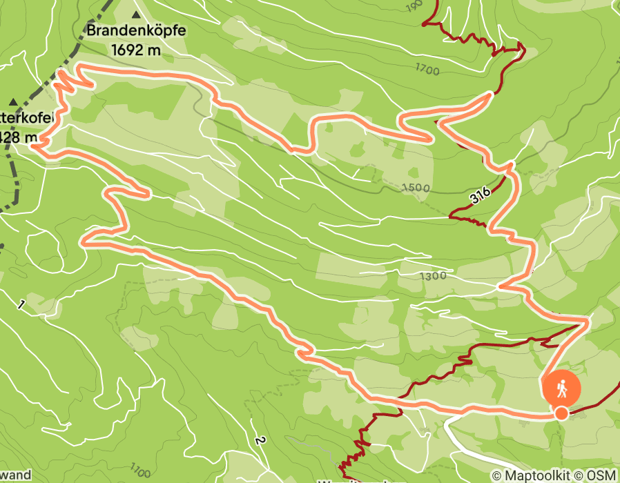 Karte der Tour