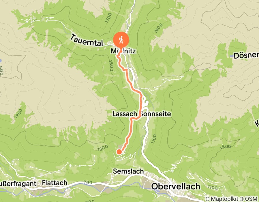 Karte der Tour