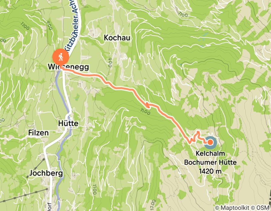 Karte der Tour