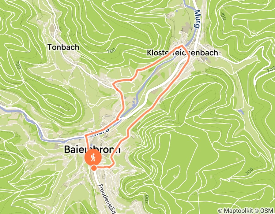 Karte der Tour