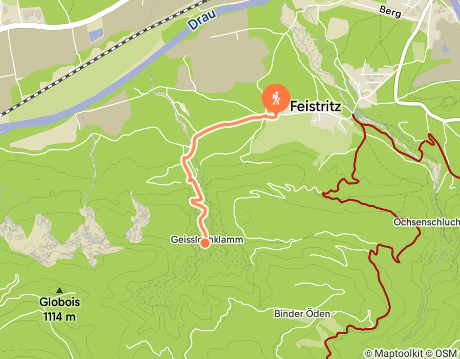 Karte der Tour