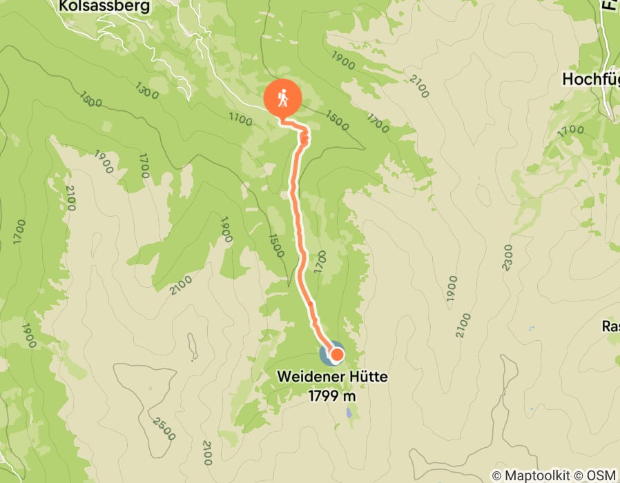 Karte der Tour