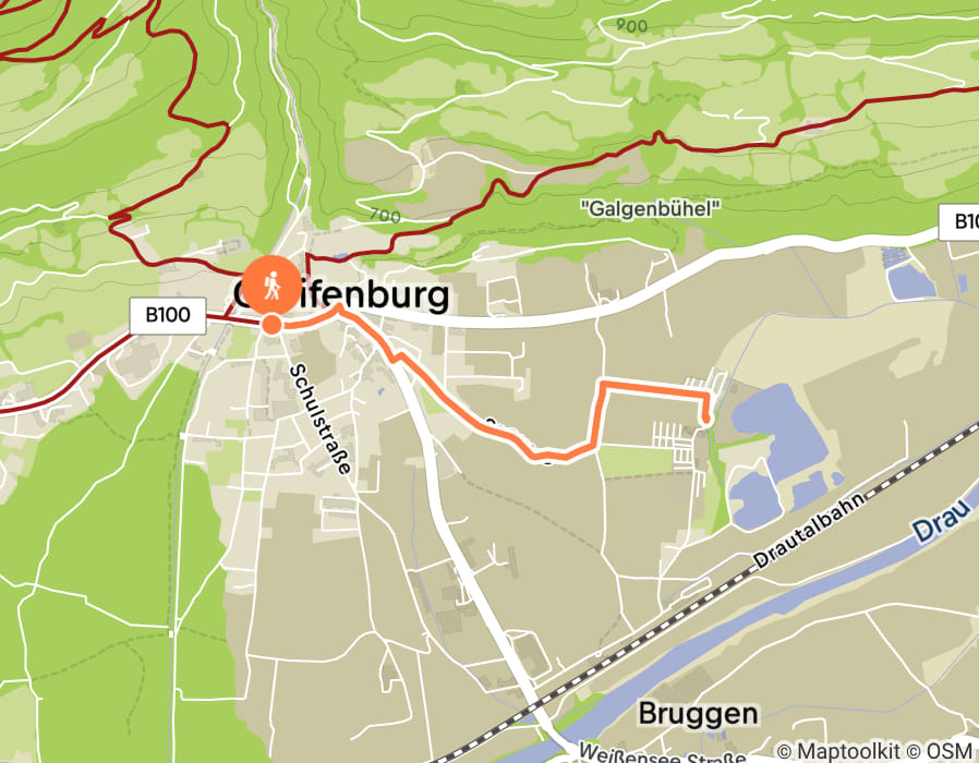 Karte der Tour