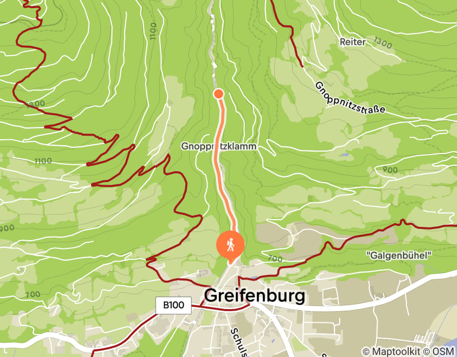 Karte der Tour
