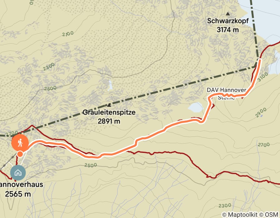 Karte der Tour