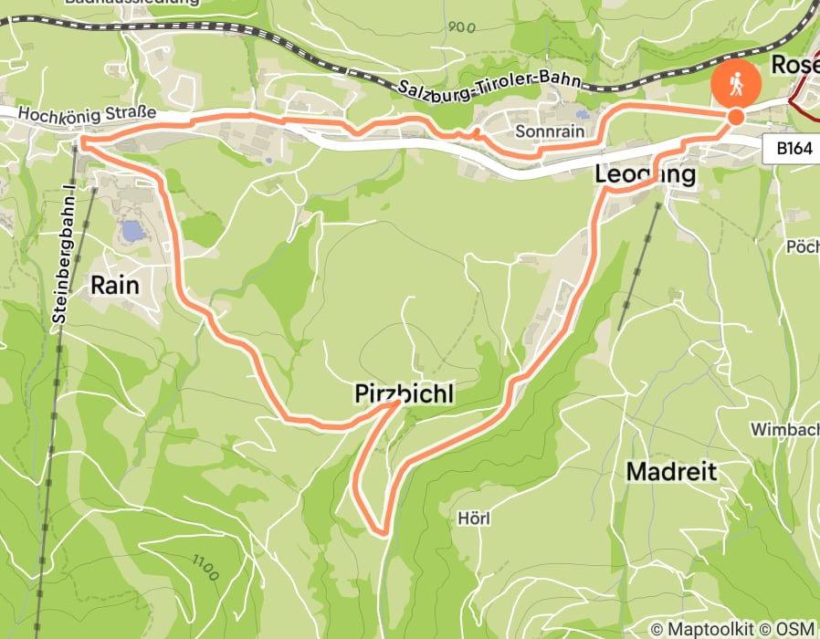Karte der Tour