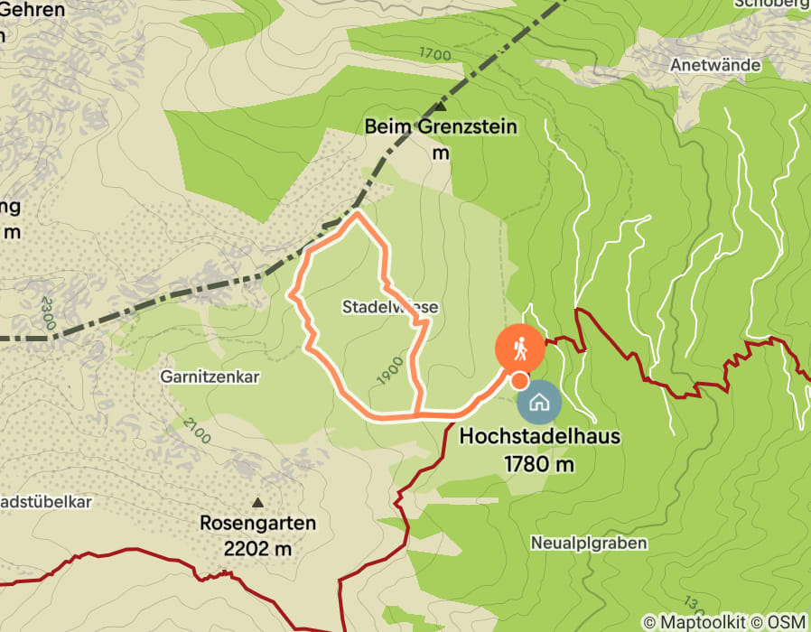 Karte der Tour
