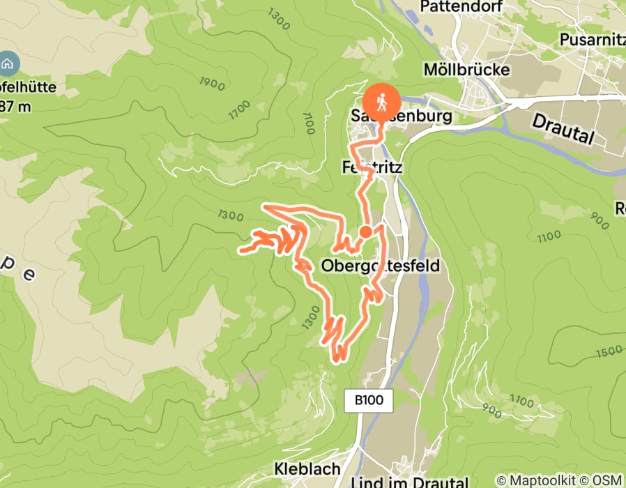 Karte der Tour