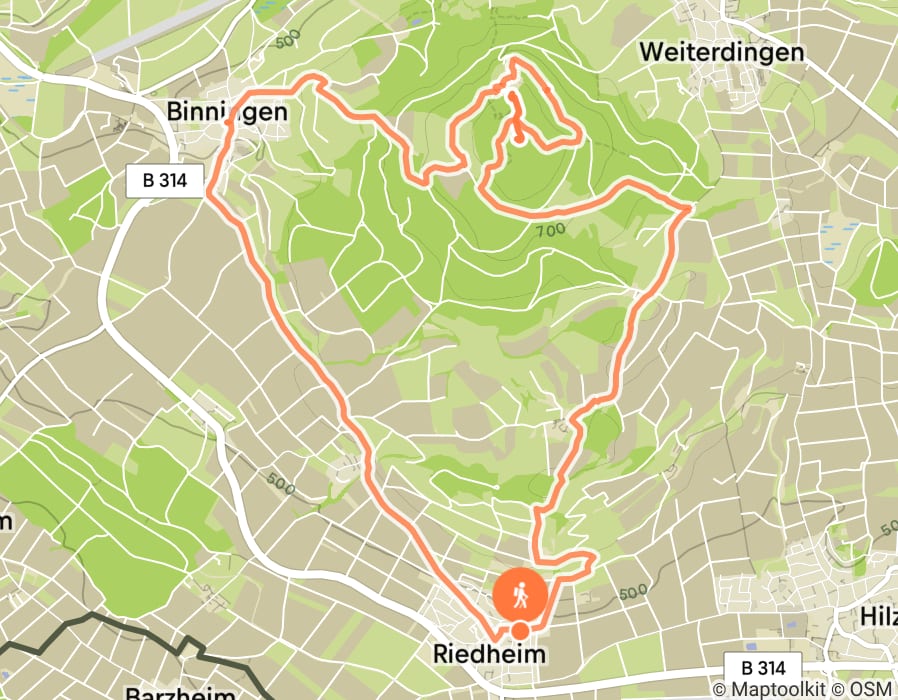 Karte der Tour