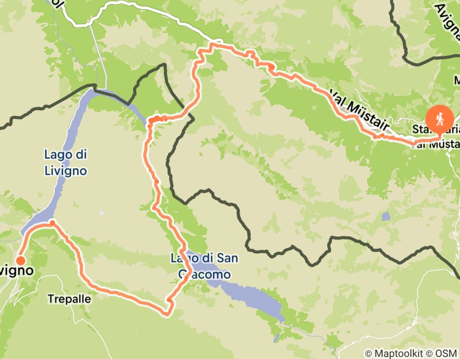 Karte der Tour