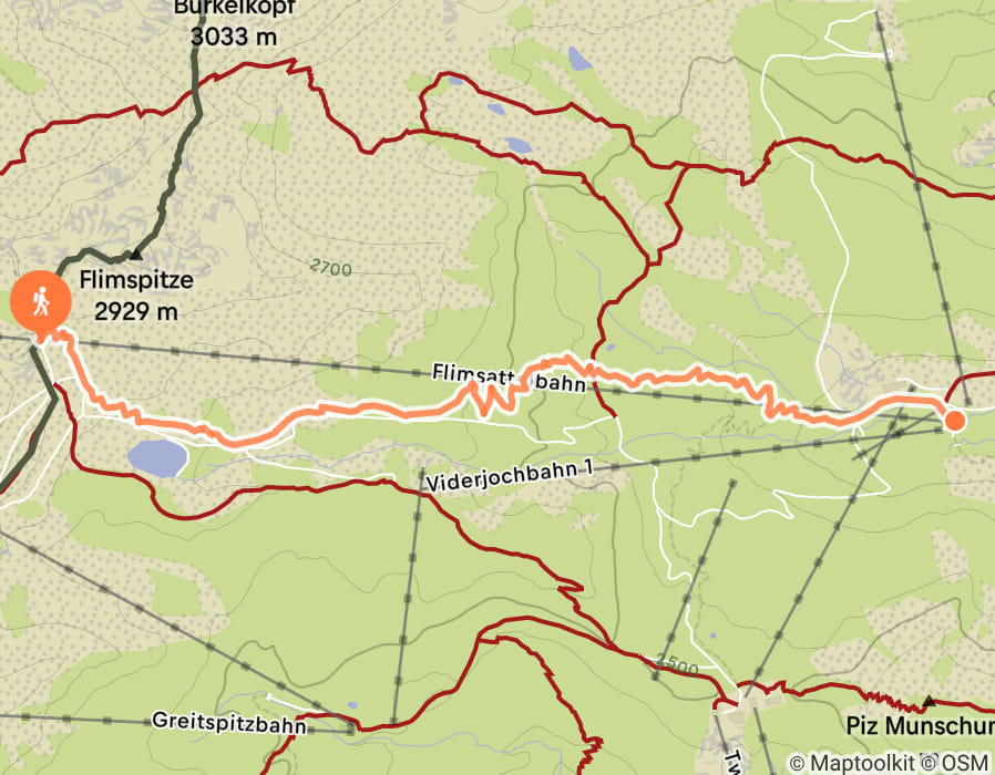 Karte der Tour