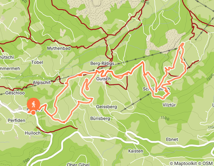 Karte der Tour