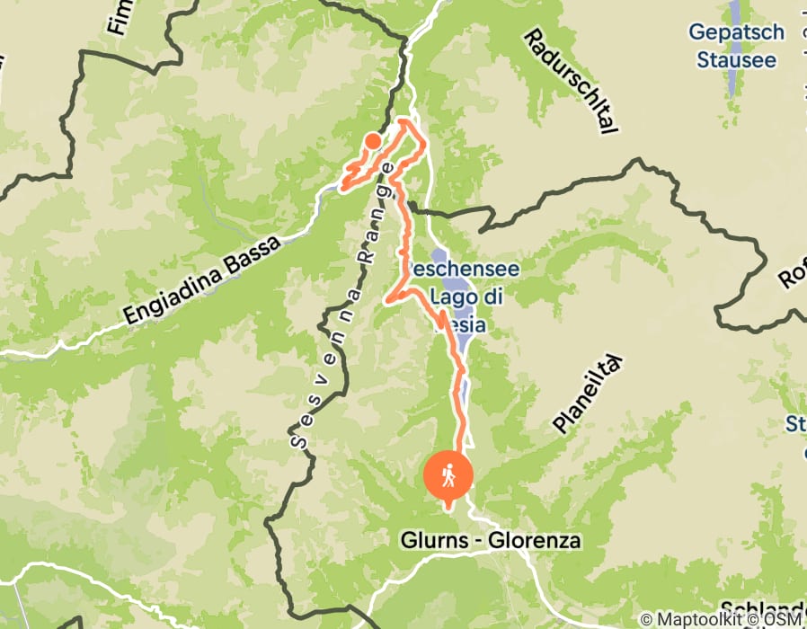 Karte der Tour