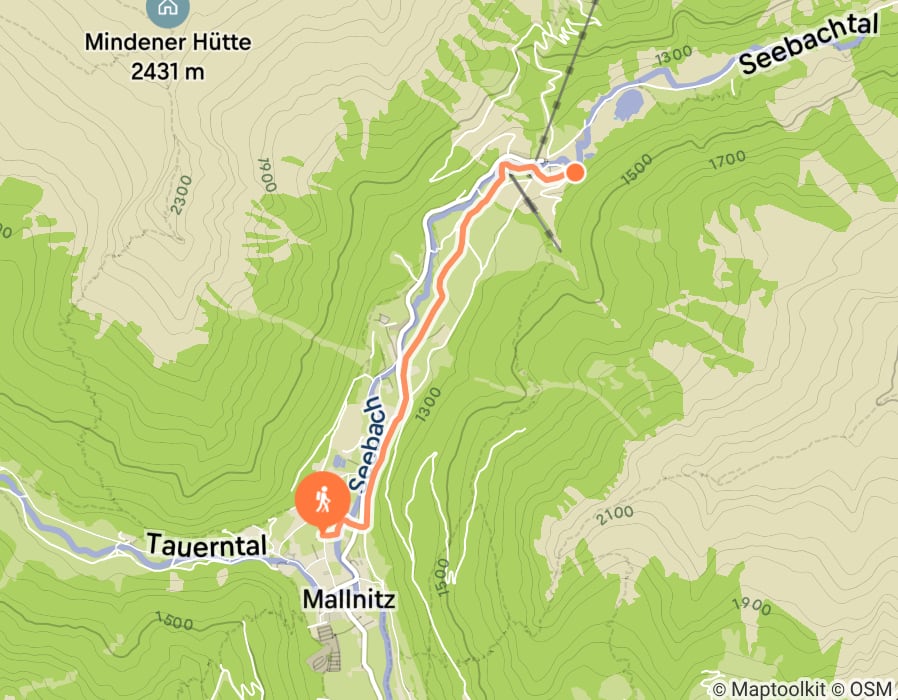 Karte der Tour