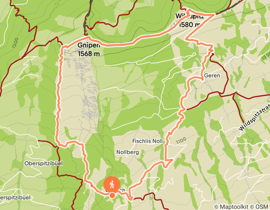 Karte der Tour