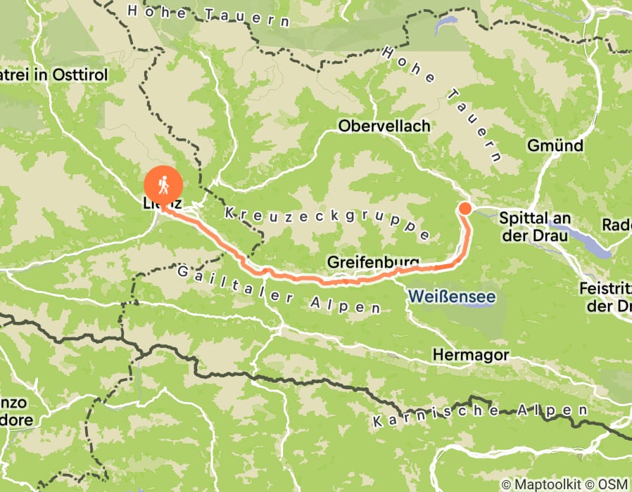 Karte der Tour
