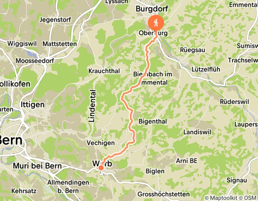 Karte der Tour