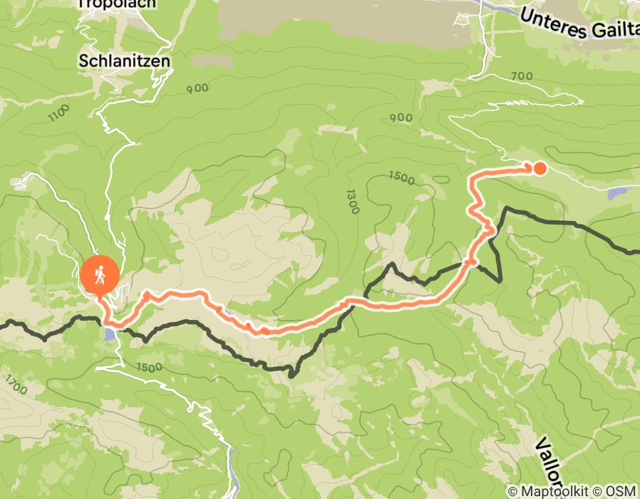 Karte der Tour