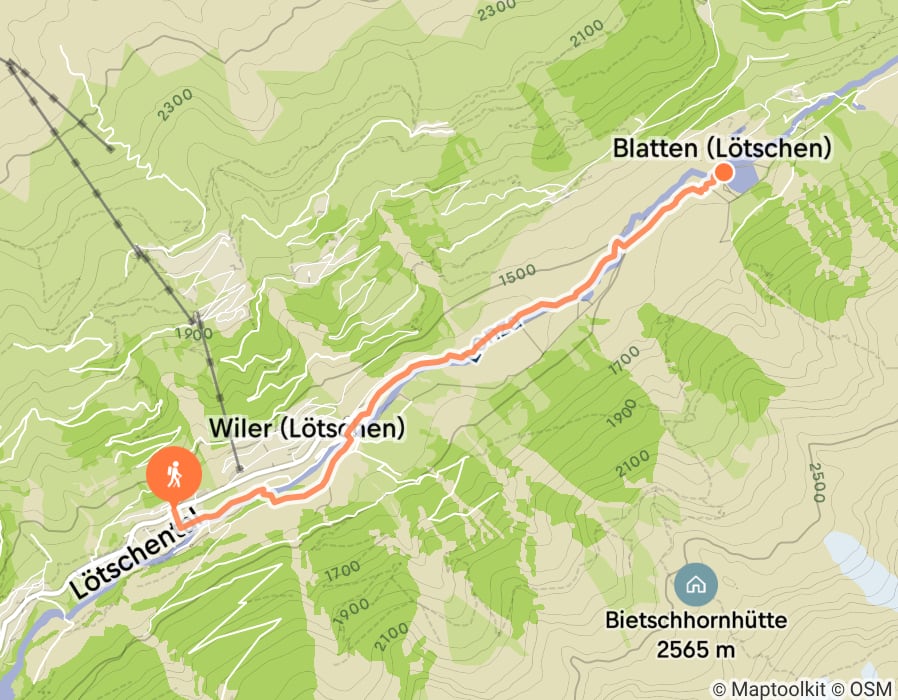 Karte der Tour