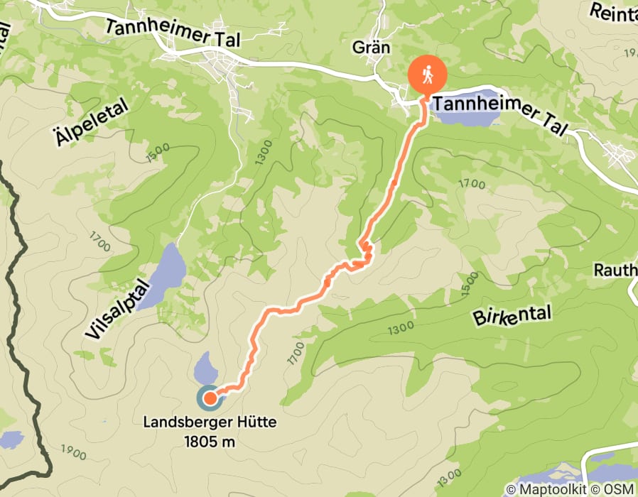 Karte der Tour