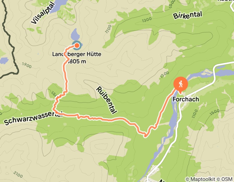 Karte der Tour