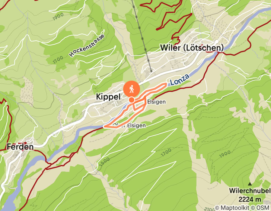 Karte der Tour