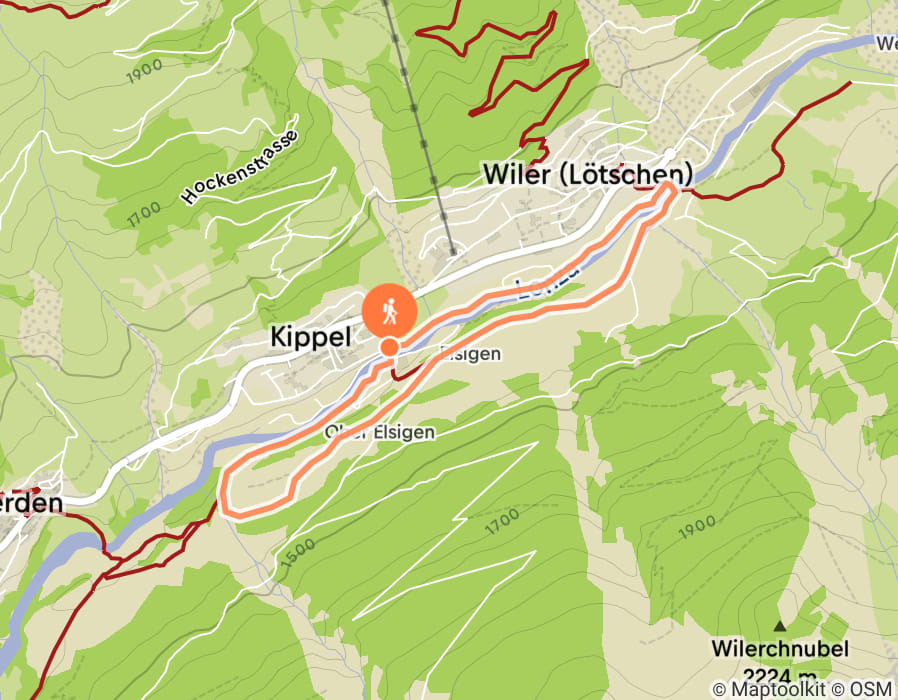 Karte der Tour