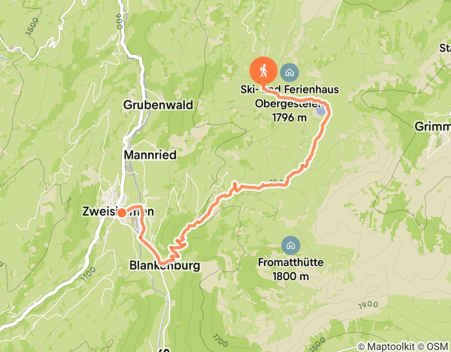 Karte der Tour