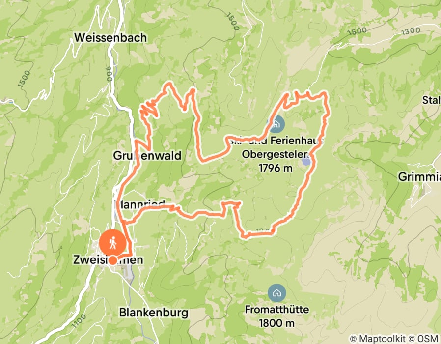 Karte der Tour