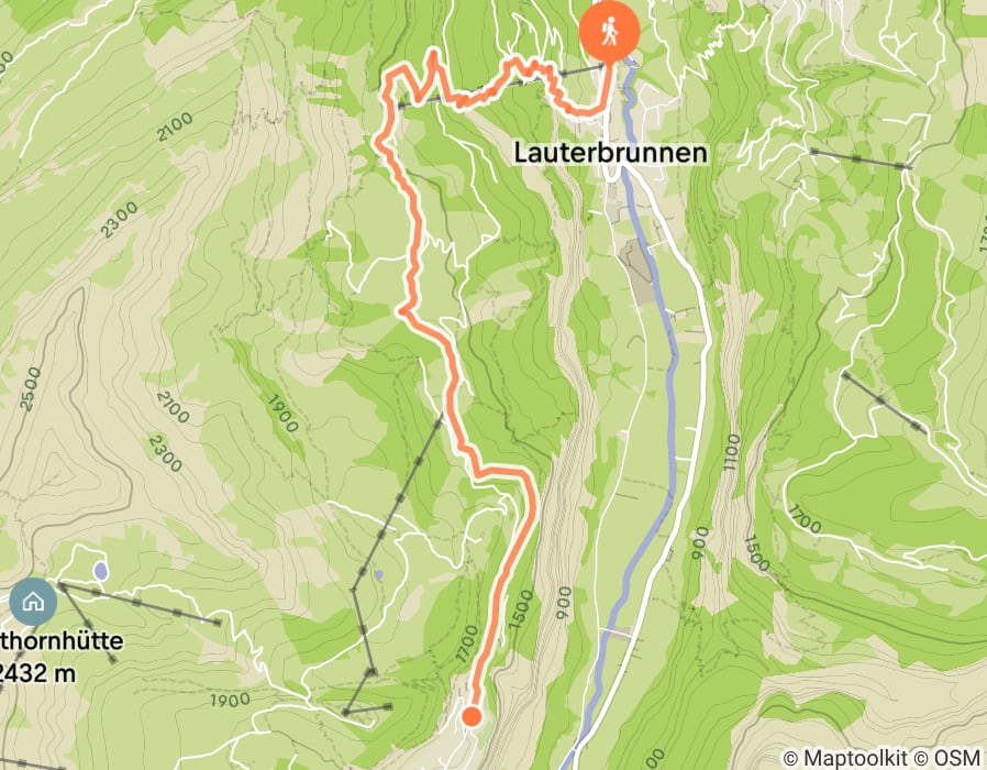 Karte der Tour