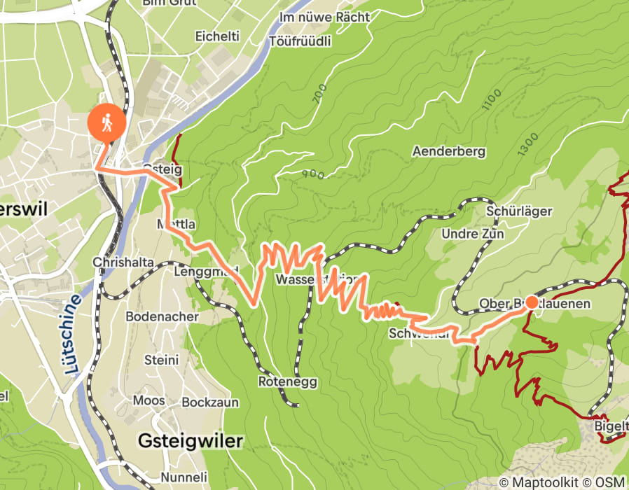 Karte der Tour