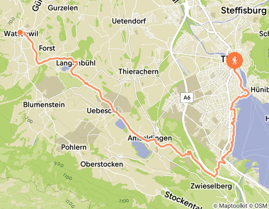 Karte der Tour