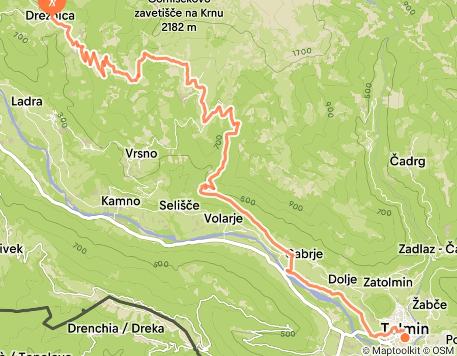 Karte der Tour
