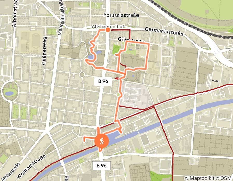 Karte der Tour