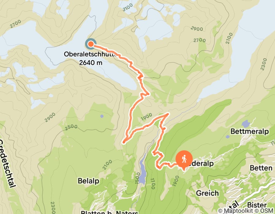 Karte der Tour