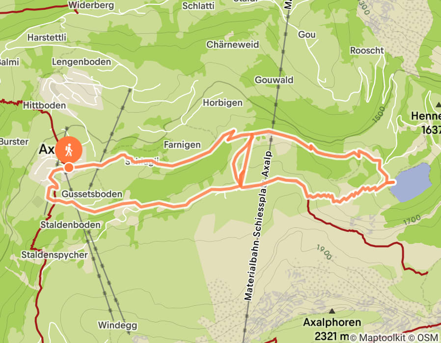 Karte der Tour