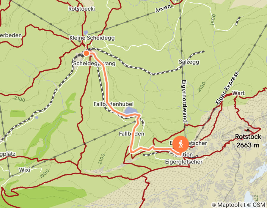 Karte der Tour