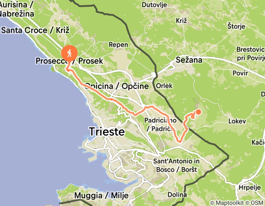 Karte der Tour