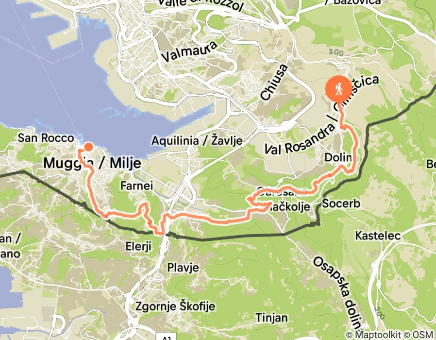 Karte der Tour