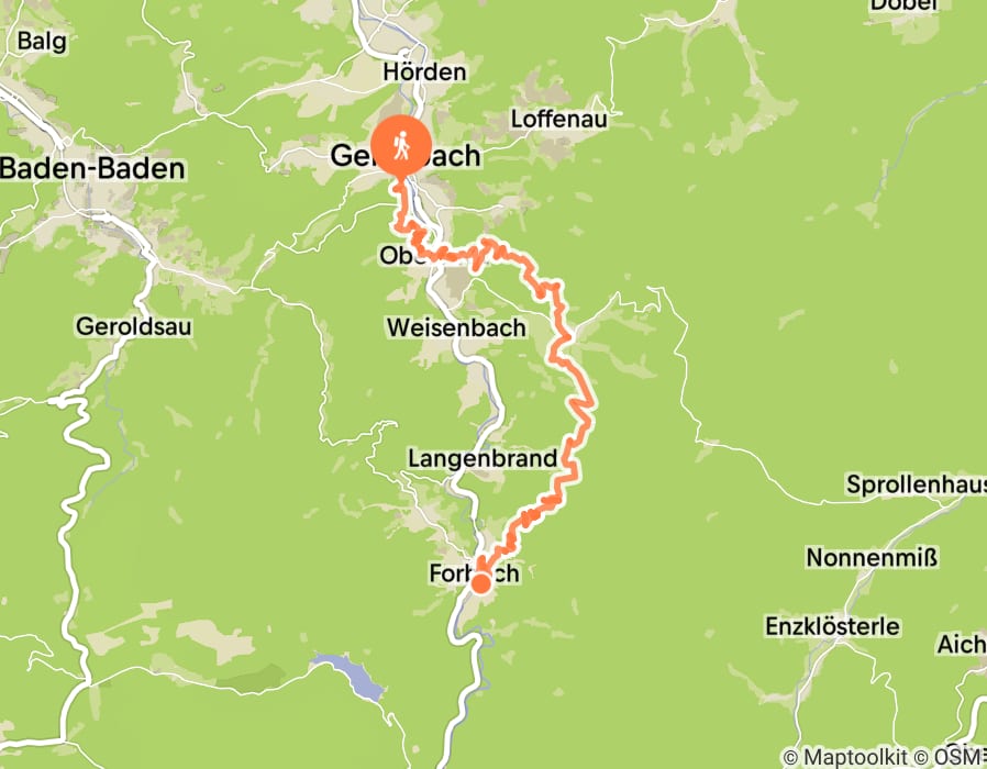 Karte der Tour
