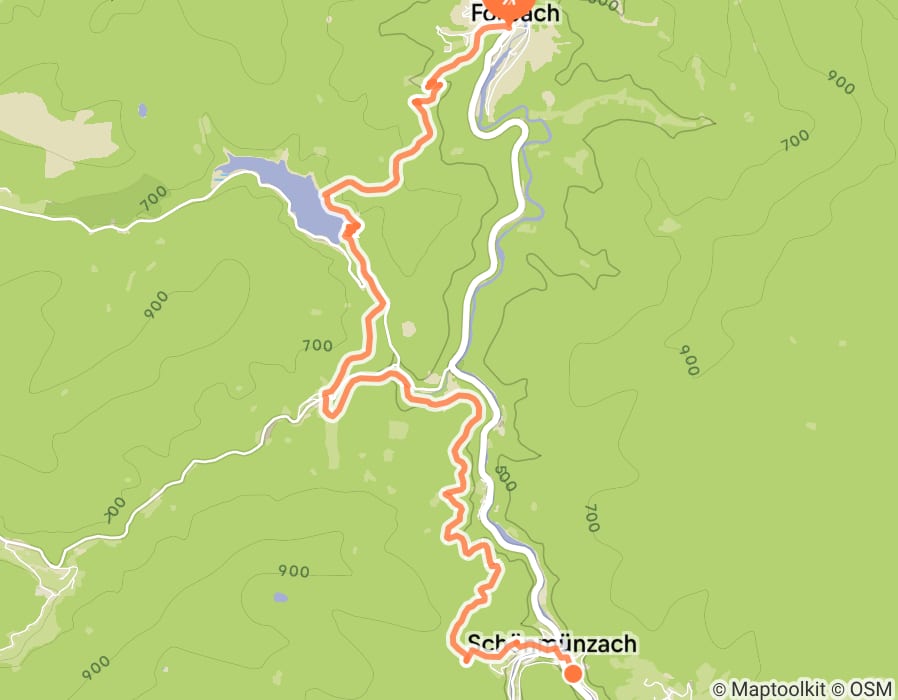 Karte der Tour
