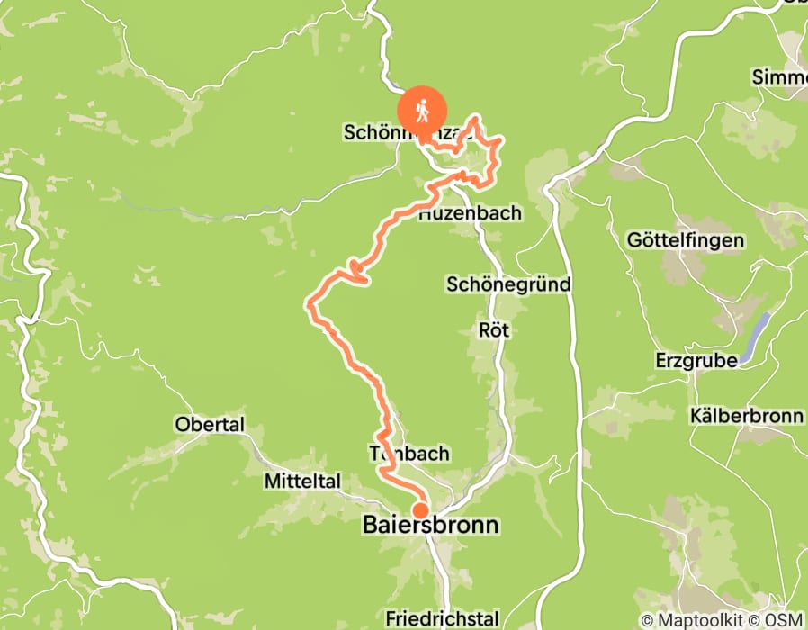 Karte der Tour